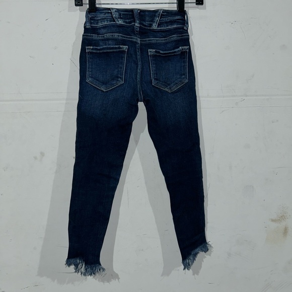 Kids/Girl’s Size 12 Jeans, blue denim pants, used - Picture 3 of 4